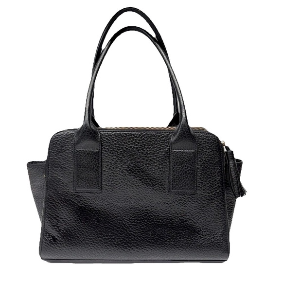 Kate Spade New York Southport Avenue Lydia SLOAN Black Leather Satchel BAG - Picture 2 of 13